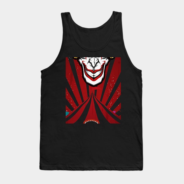 Circus Clown Mask Tank Top by ShirtsShirtsndmoreShirts